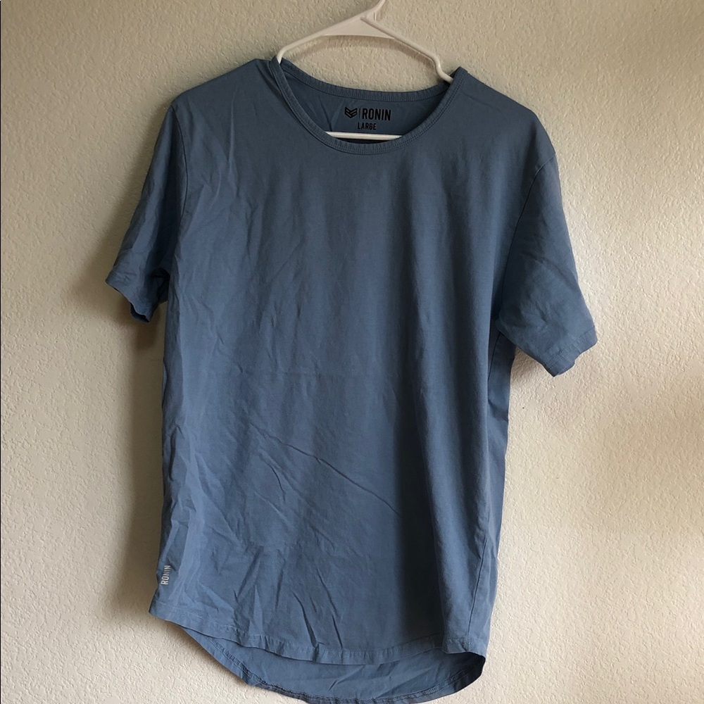 Men's Blue T-Shirt relaxed ronin large short sleeve
